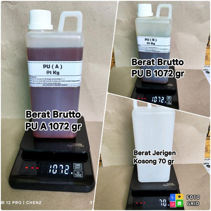 New Polyurethane foam A B cairan PU A dan PU B