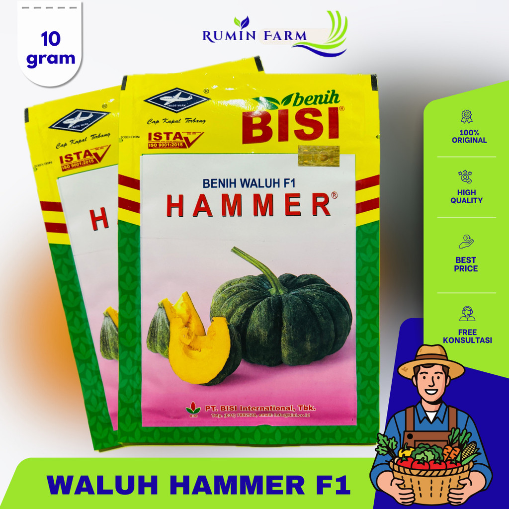 Benih Waluh Hammer 10 gr Cap Kapal Terbang