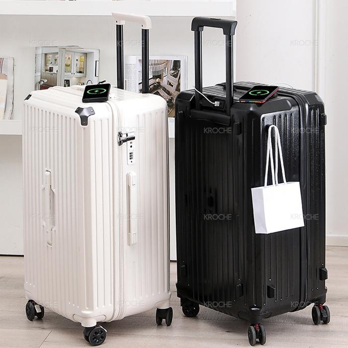 Kroche - Koper Cabin Bagasi 20/32 Inch Koper Fiber Anti Pecah Bahan Polycarbonate With Tsa Lock