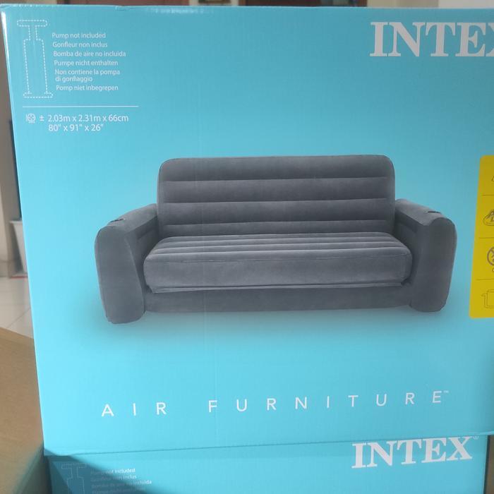 Sofa Lipat Dan Kasur Angin Udara Jadi Satu Intex 68566 Kursi Gosend Terbatas
