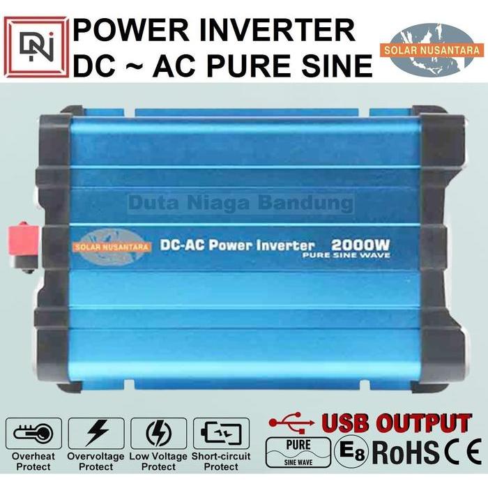 BERKUALITAS Inverter Pure Sine Wave 2000 watt 12Vdc Power Inverter pure sine inverter psw