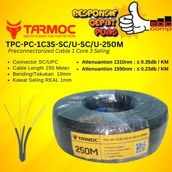 Kabel Fo Preconnectorized 250 Meter/Precon Fiber Optic 250M Dropcore