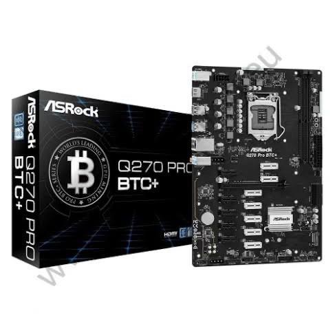 ASROCK Q270 PRO BTC+ MINNING GEN 6/7 DDR4 INTEL MOTHERBOARD MICRO ATX BEST SELLER