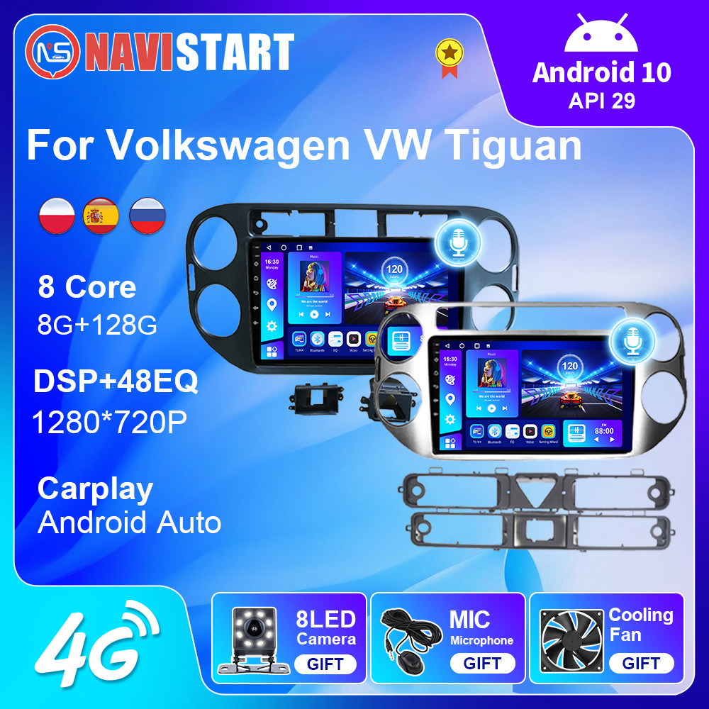 NAVISTART Android 10 Autoradio Car Radio For Volkswagen VW Tiguan