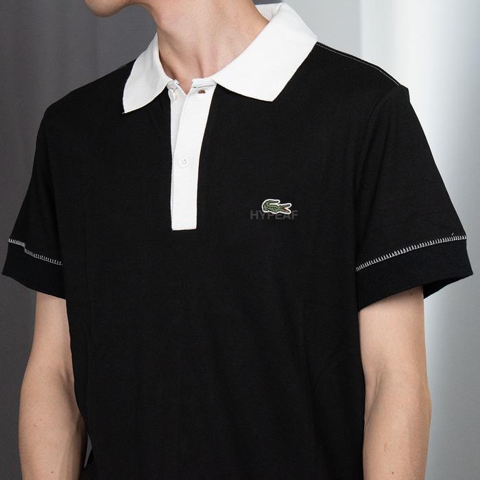 LACOSTE Contrast Stitch Classic Fit Polo Shirt Authentic / Kaos Polo LACOSTE Original