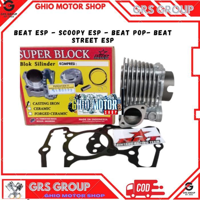 Termurah Paket Bore Up BRT Beat Esp Scoopy Esp Beat Street Esp Beat Pop 130 CC 54.50 mm Blok Bore Up