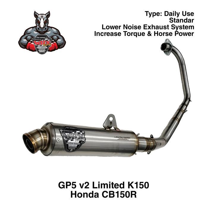 ASLI Knalpot WRX GP5 v2 Limited K150 CB150R READY STOCK