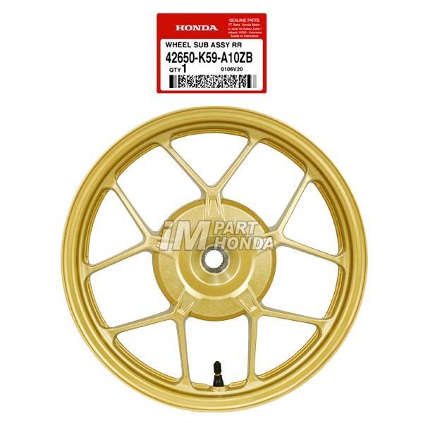 42650-K59-A10Zb Velg Racing Belakang Vario 125 150 Led 2015 - 2017 Gold Kuning Emas