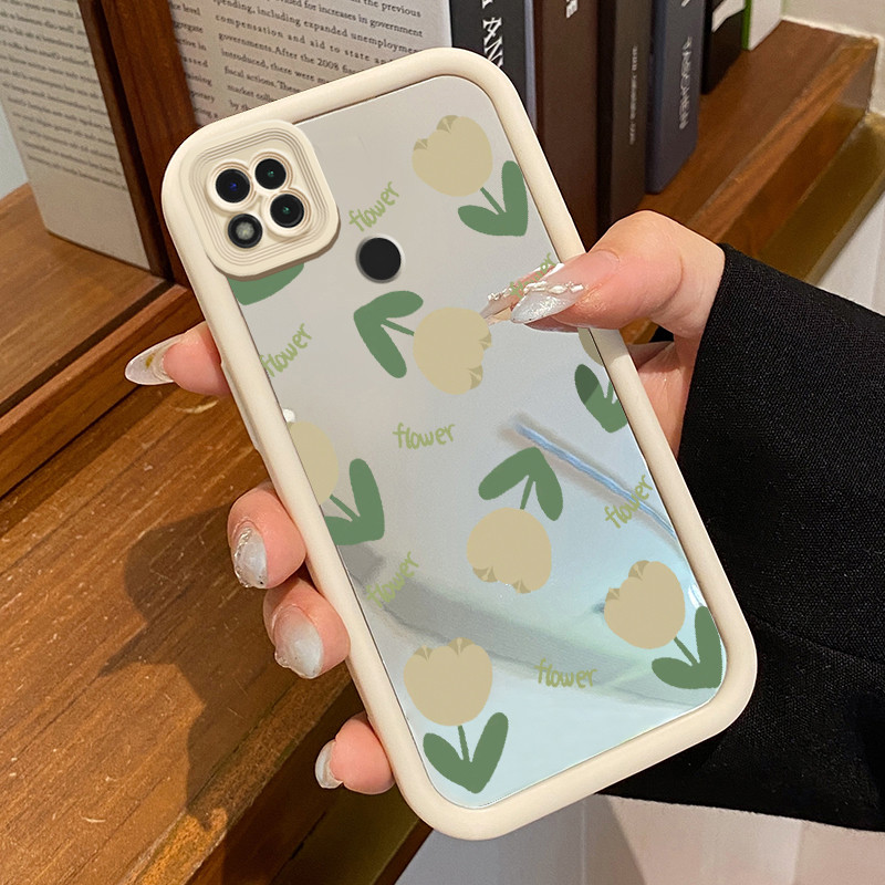 Casing Hp Xiaomi Redmi 9C Redmi 9C NFC Redmi 10A POCO C31 Case HP Casing pola menggambarkan tulip Ke