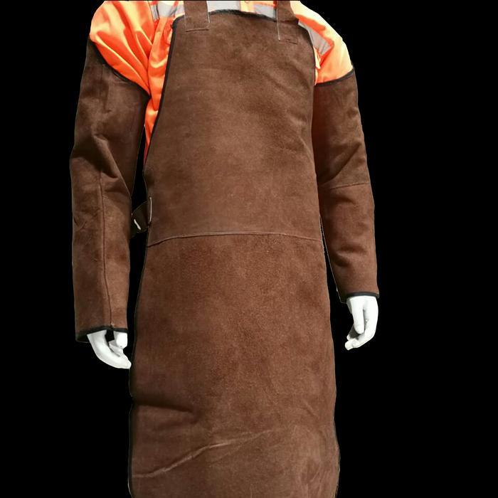 apron kulit dan lengan las clemek las