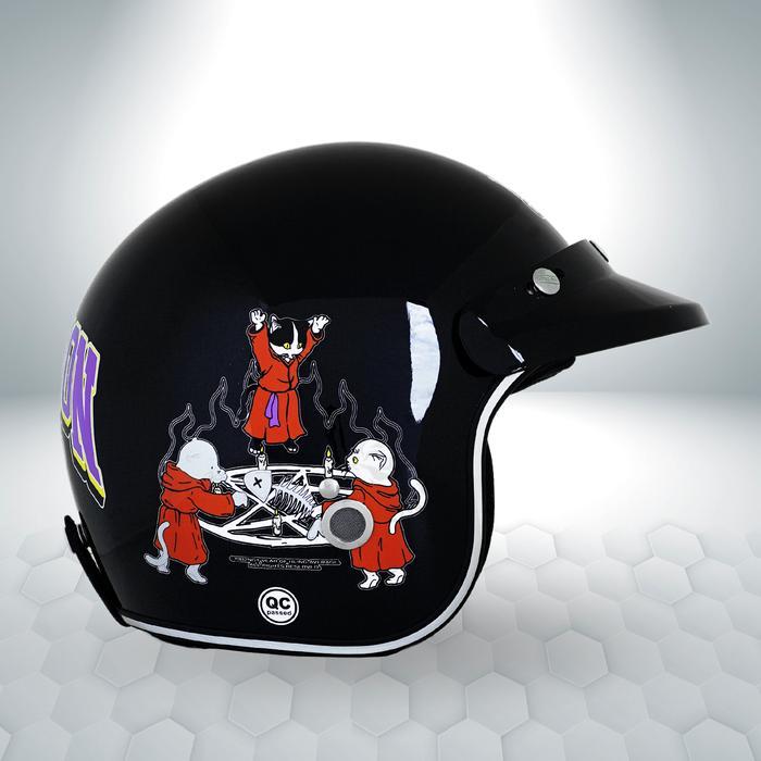 Marzano Helmet - Helm Retro Marzano X Naughty Badclub