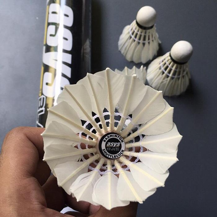 94j8- Shuttlecock Badminton Asys Hitam / Kok Asys Original