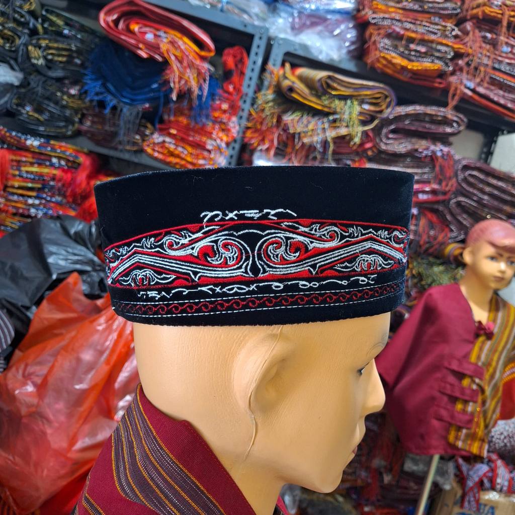 Peci Topi Songkok Gorga Batak Bordir Atau Songkok Topi Gorga Batak - topi batak