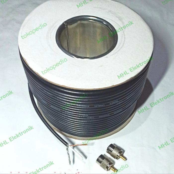 Kabel Coaxial RG 58 15 Meter Plus 2 konektor - 1 Kabel Coaxial RG 58