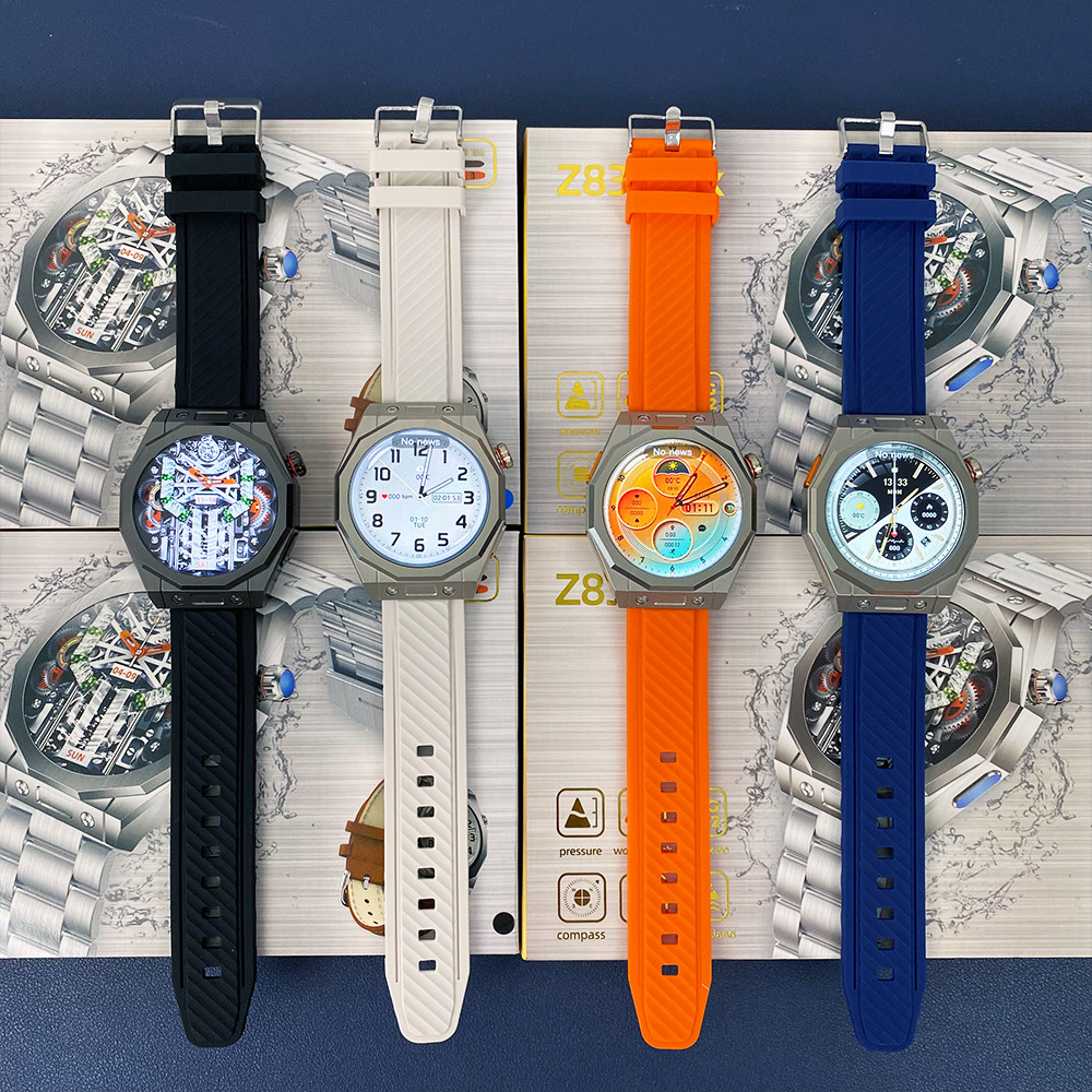 Large Screen Smart Watch with 3 straps Bands GPS High Quality Waterproof Z83 Max Smart Watch