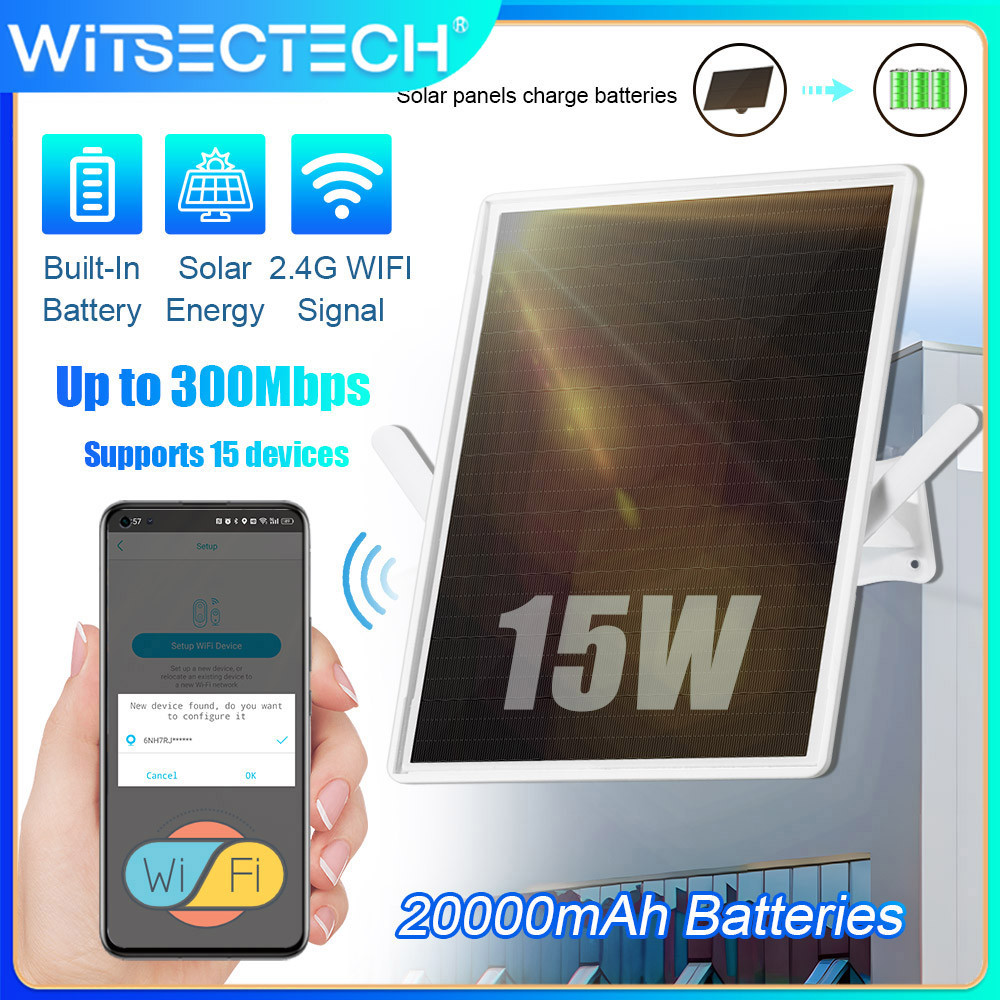 Solar Powered Wifi Router 2.4Ghz Wifi Hotspot Em Router 300Mb Outdoor Wireless Routers For Outdoor