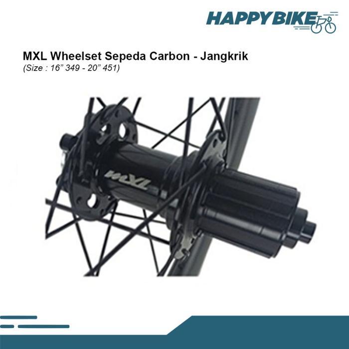 MXL Wheelset Velg Sepeda Lipat 20" 451 & 16" 349 Carbon Velg Roda Set Bike Minivelo