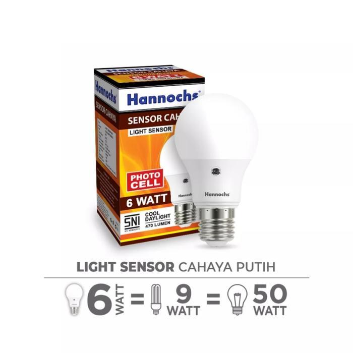 Hannochs Lampu Led Light Sensor / Sensor Cahaya - Cahaya Putih