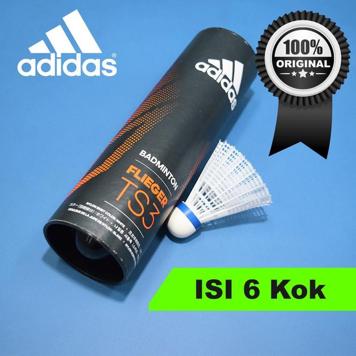 Shuttecock Kok Badminton flieger TS3 Medium Speed Putih isi 6