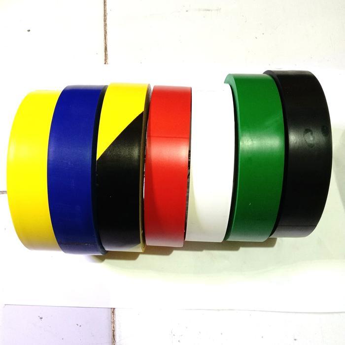 Lakban Lantai kuning hitam-Isolasi Lantai Vinyl 1" x 33 M