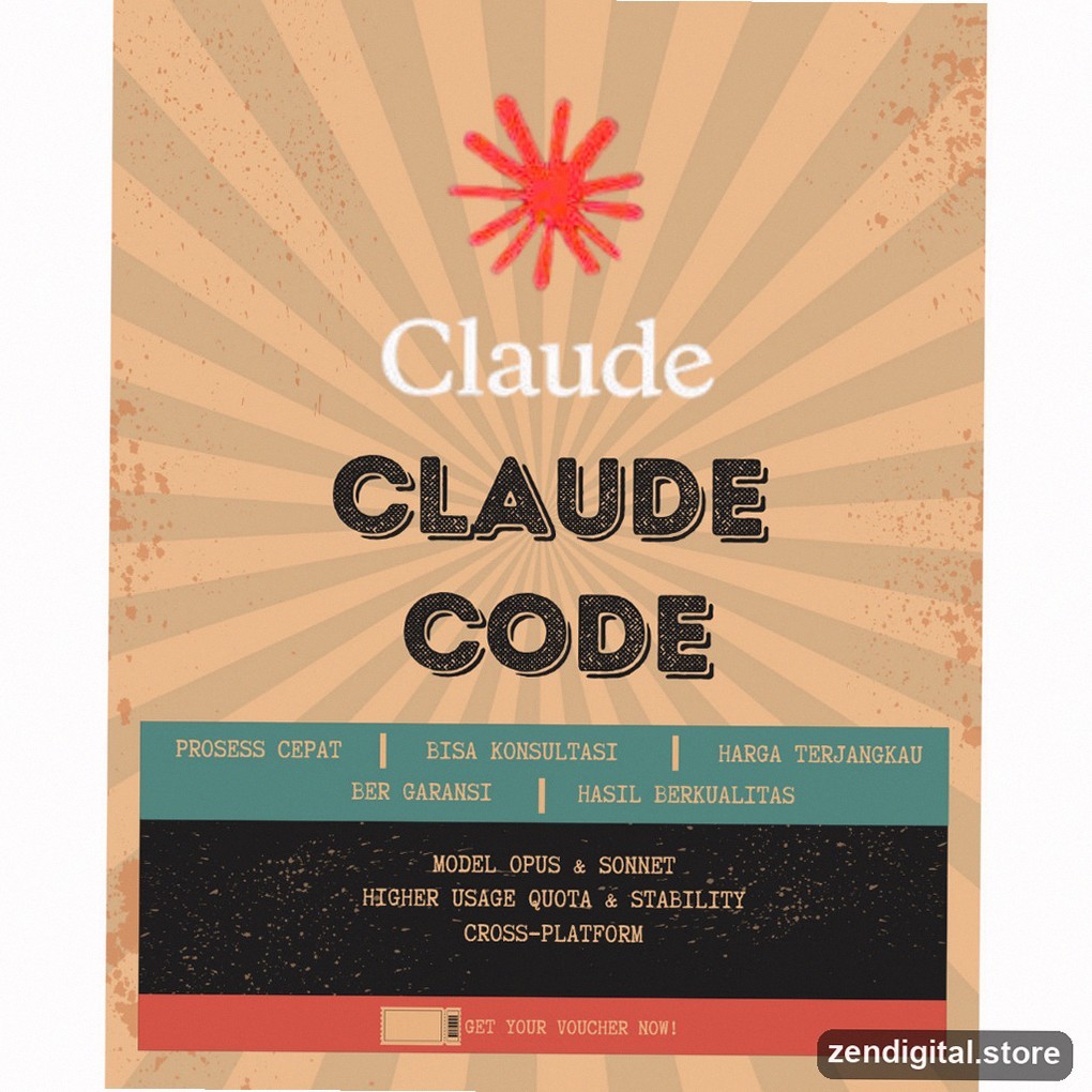Claude AI Premium Pro 1 Bulan Claude Code Langsung Aktif
