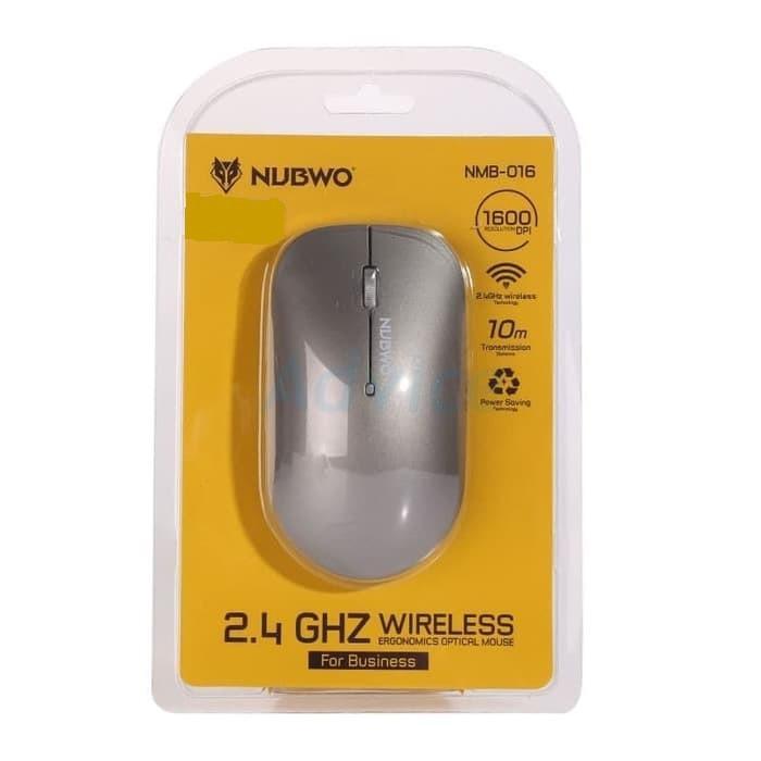 Ada Stok Nubwo NMB-016 Mouse Wireless 2.4 GHz Ergonomis Optik 1600 DPI Anti-Skid Scale Pattern