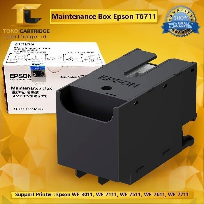 Maintenance Box Printer Epson T6711 C13T671100 Pxmb3 L1455 Wf7611 7611 Terbaru 