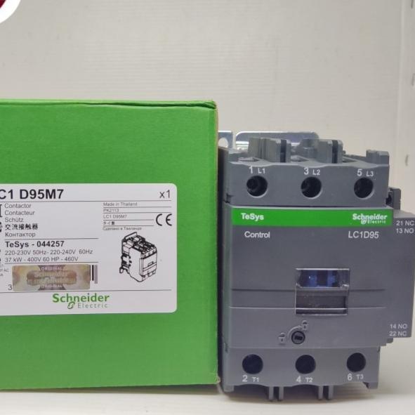 KONTAKTOR CONTACTOR LC1D95M7 220V LC1D95 M7 AC1 (125A) - AC3 (95A) LC1D95 220V 3PHASE