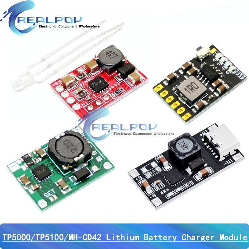 TP5100 charging management power supply module board TP5000 1A 2A compatible with 4.2V 8.4V single