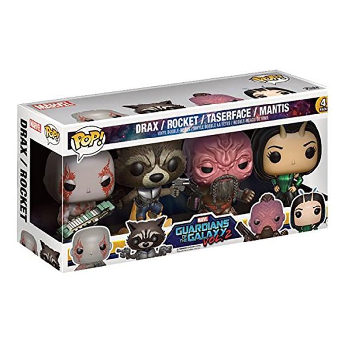 FUNKO GUARDIANS GALAXY - DRAX, ROCKET, TASERFACE, MANTIS - 14141