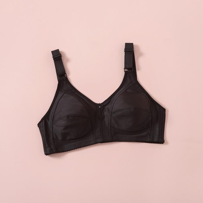 Bra Wanita Full Cover Tanpa Kawat Cup C Ukuran 38C Warna Hitam