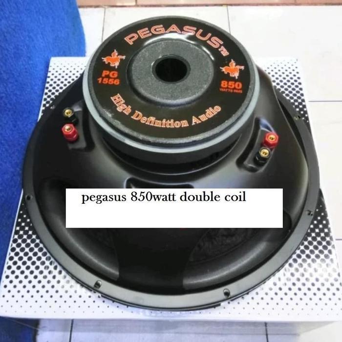 Premium Quality Speaker Subwoofer 15 Inch Double Coil Pegasus Pg-1556 850Watt Original Bass