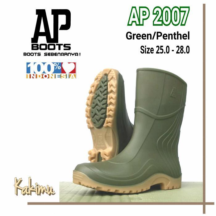 BARU SEPATU BOOT MURAH AP BOOT AP 2007 GREEN