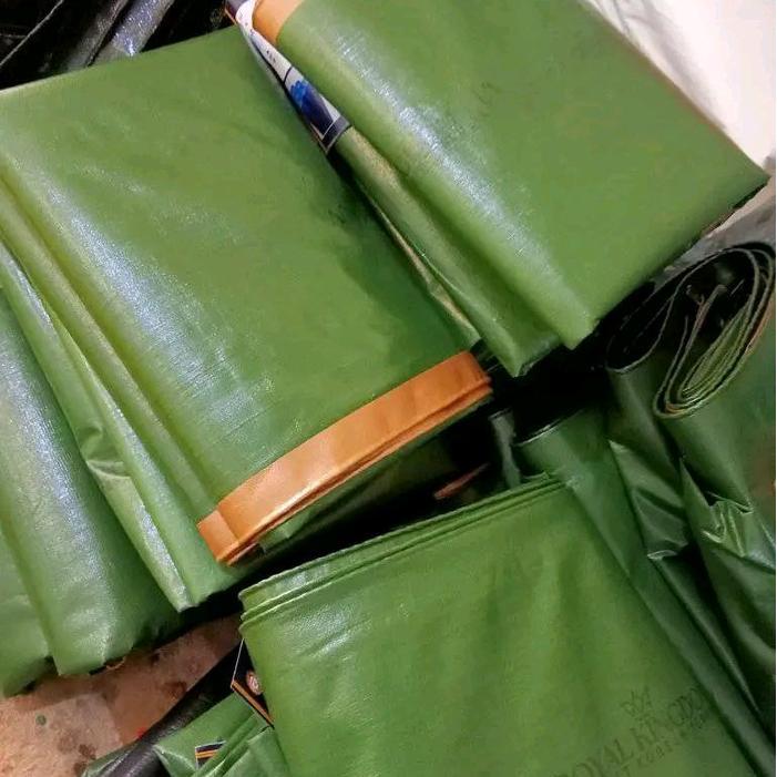 terpal A8 4x6 terpal anti air terpal - A8 army gold, 4x6