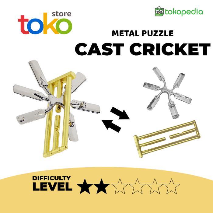 Metal Puzzle Cast Puzzle Puzzle Besi Cast CRICKET