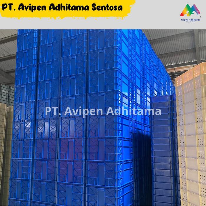 Keranjang Industri Rabbit Kontainer Plastik Container Box Serbaguna Type 7006