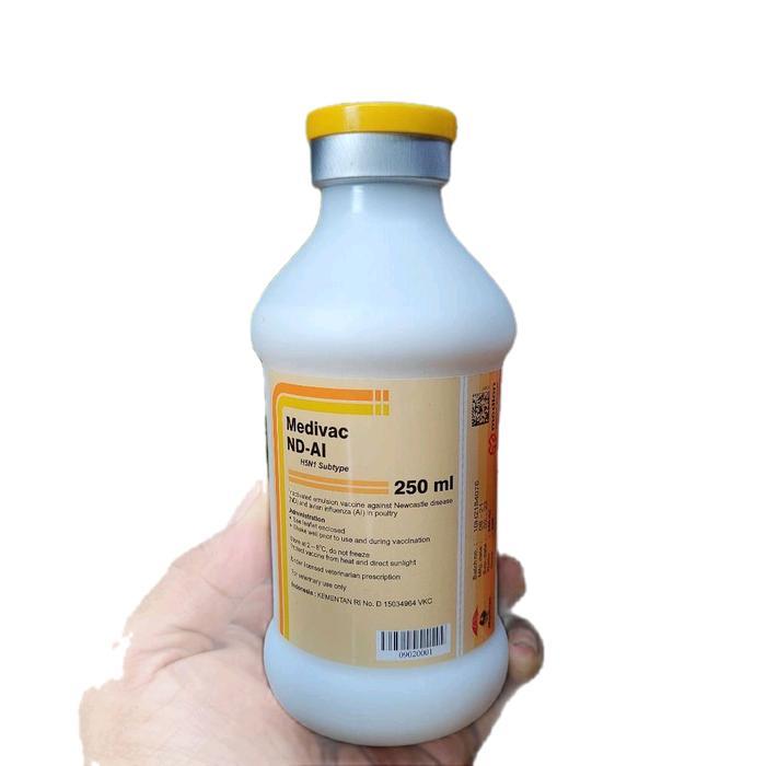 Vaksin Medivac ND AI H5N1 New Formula Netto 250ml Dosis 500 Ekor Vaksin Ayam Mencegah Flu Burung