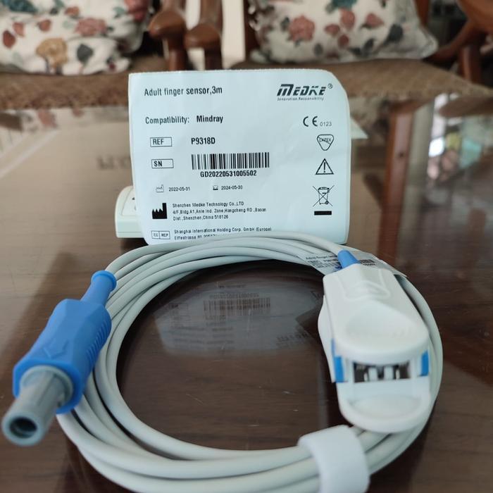 Ada Stok SpO2 Direct Cable 3 meter Dewasa Mindray Boztron 6 pin 1 knob / Medke