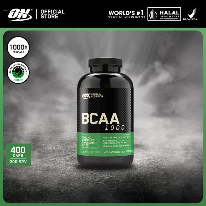 Optimum Nutrition BCAA Caps 400 - Suplemen / Gym / Kapsul