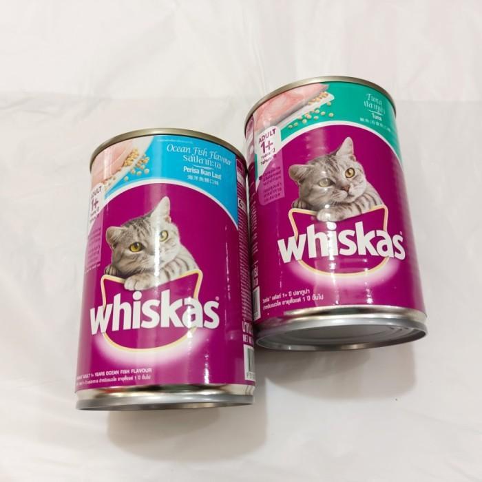 WHISKAS OCEAN FISH 1 DUS ISI 24 KALENG - MAKANAN BASAH GOJEK ONLY