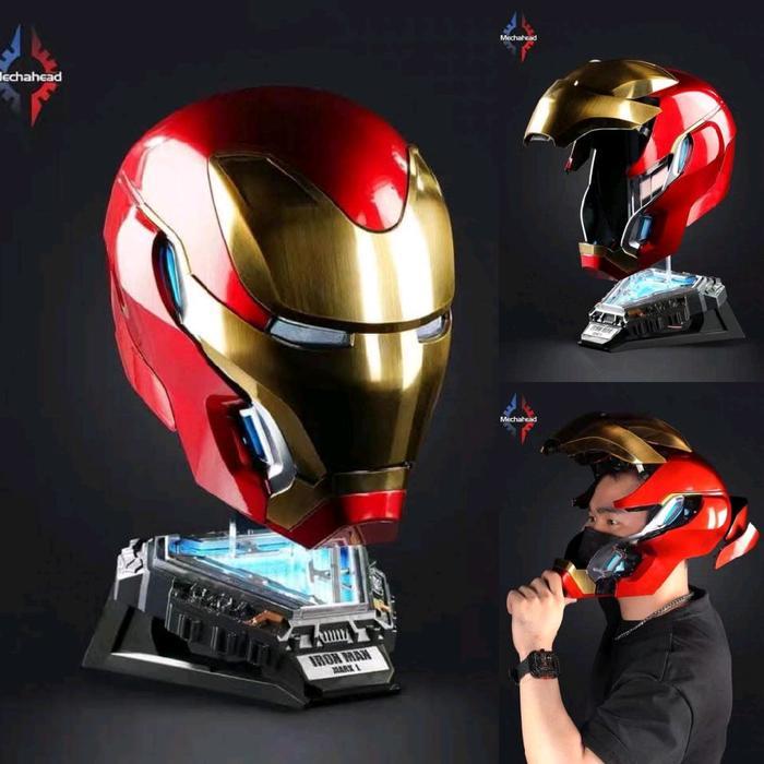 Promoo Mecha Head 1/1 Iron Man Mark L Mk 50 Life Size Wearable Helmet Mechahead Ironman
