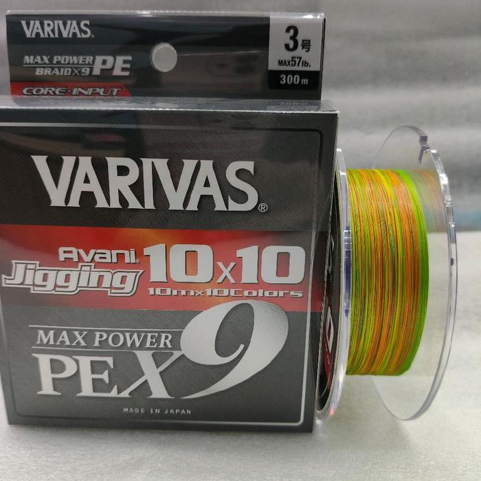 Senar Varivas Avani Jiging X9 Pe 3/300M Pe Premium 10X10 Made In Japan