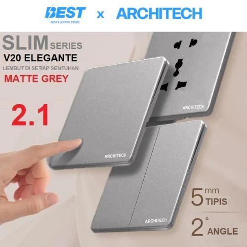 Promoo ARCHITECH SAKLAR LISTRIK / SAKELAR LAMPU ARCHITECH ELEGANTE V20 / saklar mewah / saklar