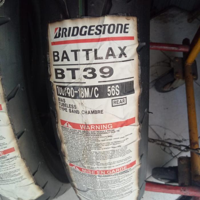 BAN LUAR BRIDGESTONE BATTLAX BT39 UKURAN 100/90-18 BATTLAX