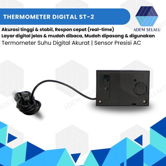 THERMOMETER DIGITAL ST-2 TERMOMETER SUHU DIGITAL AKURAT SENSOR PRESISI AC