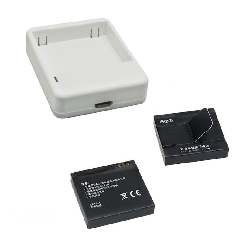 Camera Accessories Battery Charger Spare Power 1010 mAh Battery Charging For Xiaomi Yi 1 Action Spor