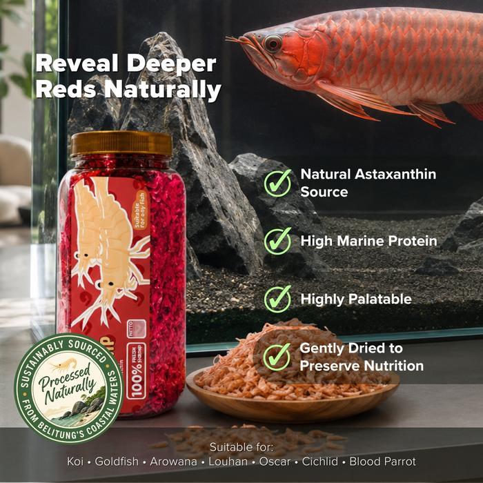 Pelet Makanan Ikan Naikan Warna Merah Cupang Channa Arwana Baby Shrimp