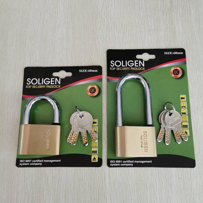 Soligen Gembok Kuningan 50Mm Padlock