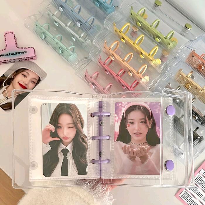 Best Seller Binder Mini 3 Ring Journal Scrapbook Diary Binder Photocard Kpop Notebook Premium