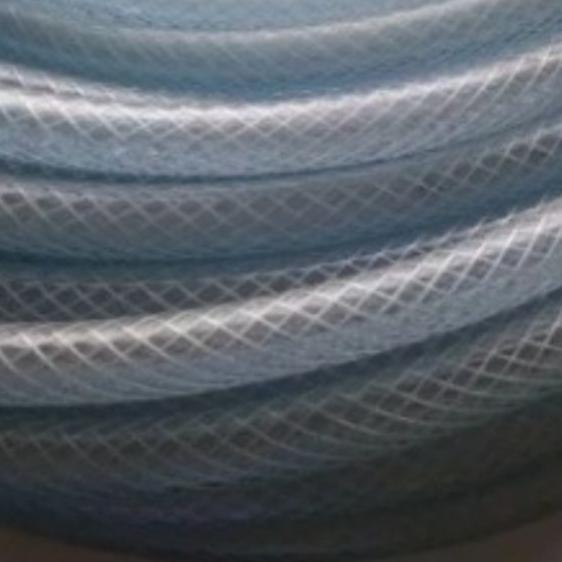 Selang Air Benang 2" Serat Per Meter Taman Tebal Putih Transparan